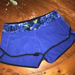 Blue lululemon shorts size 4